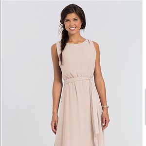 Joanna August Tina Long Chiffon Bridesmaid Dress